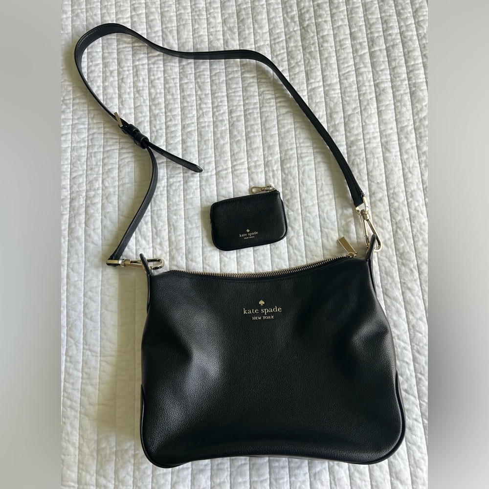 Kate Spade Rosie black crossbody with matching coin purse